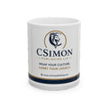 CSimon Publishing Logo Ceramic Mug – "Wear Your Culture, Carry Your Legacy" (11oz & 15oz)