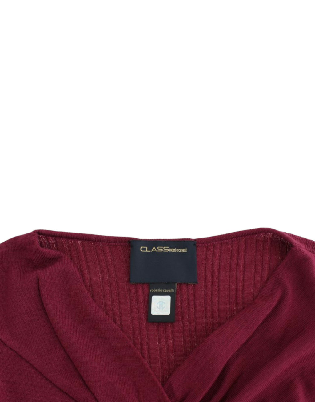 Purple knitted wool sweater