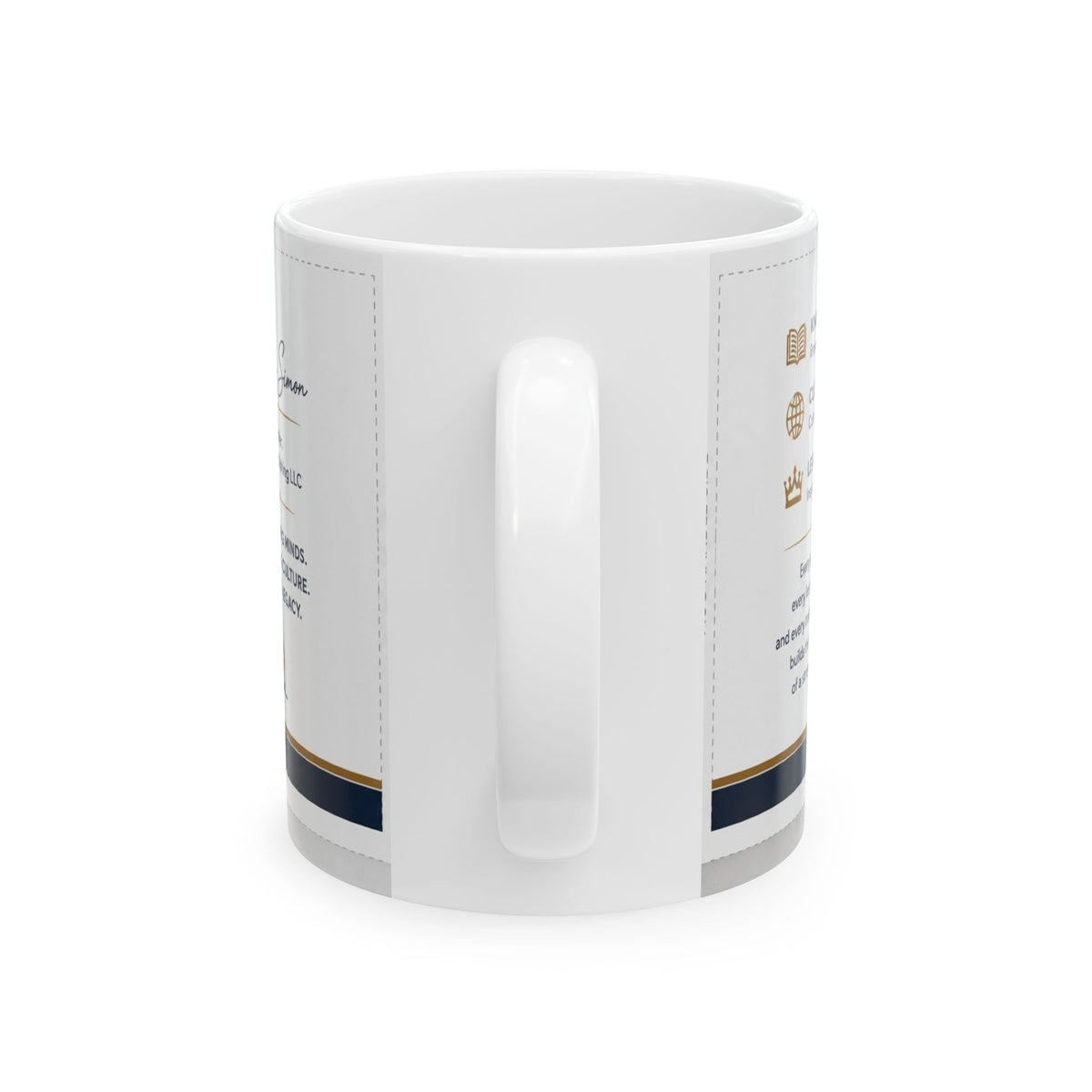 CSimon Publishing Logo Ceramic Mug – "Wear Your Culture, Carry Your Legacy" (11oz & 15oz)